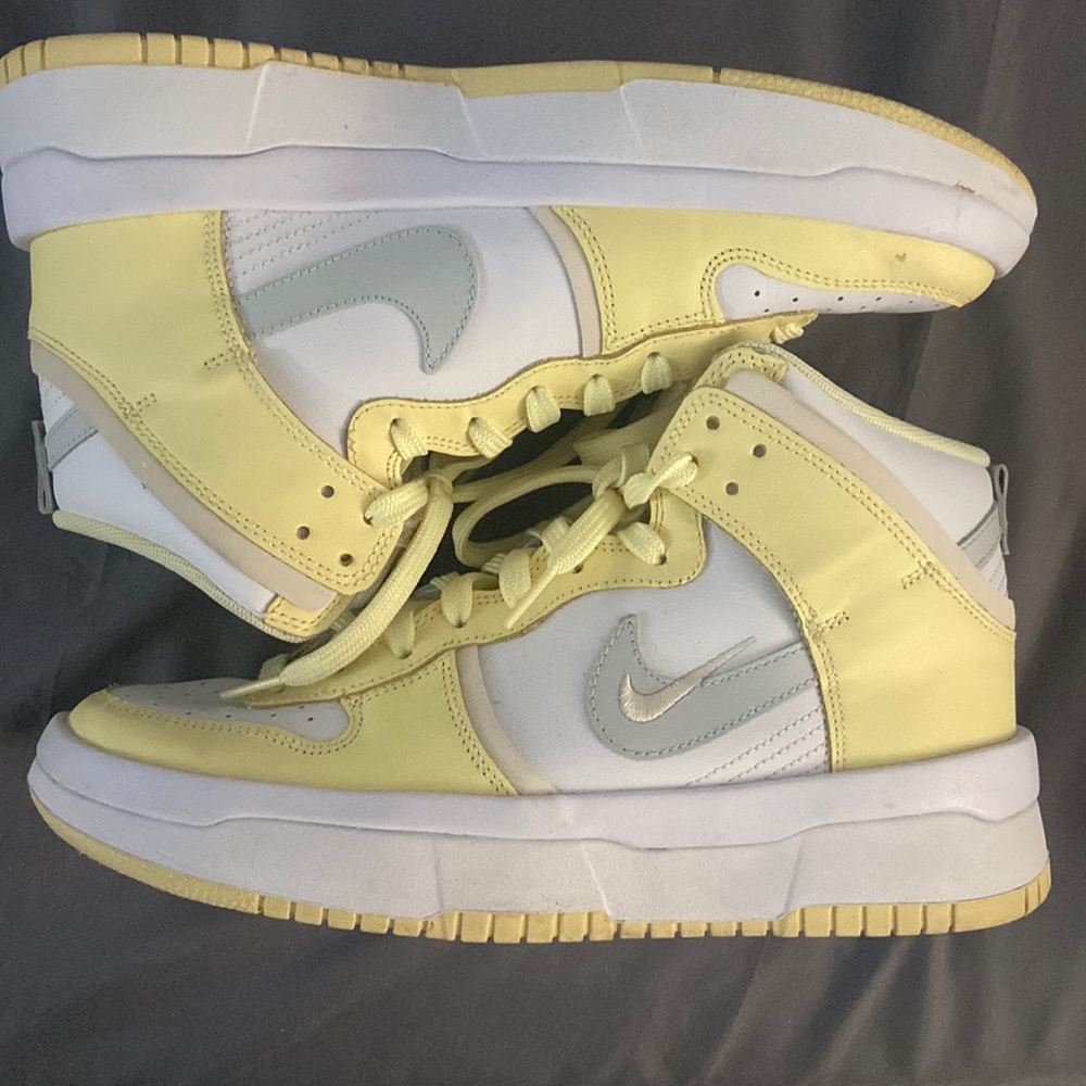 Yellow Nike High Top Sneakers